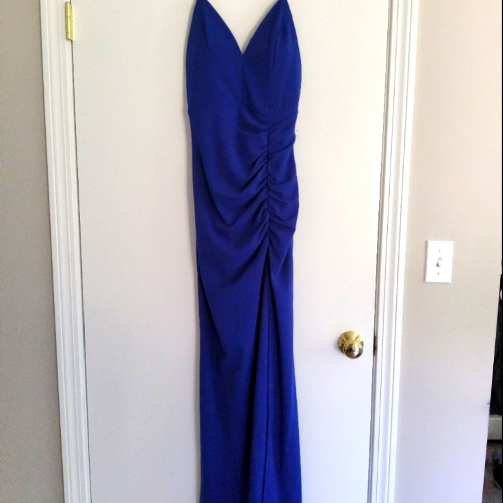 NWT Wedding guest/Homecoming/Prom/Bridesmaid Royal Blue Dress. Size Large
